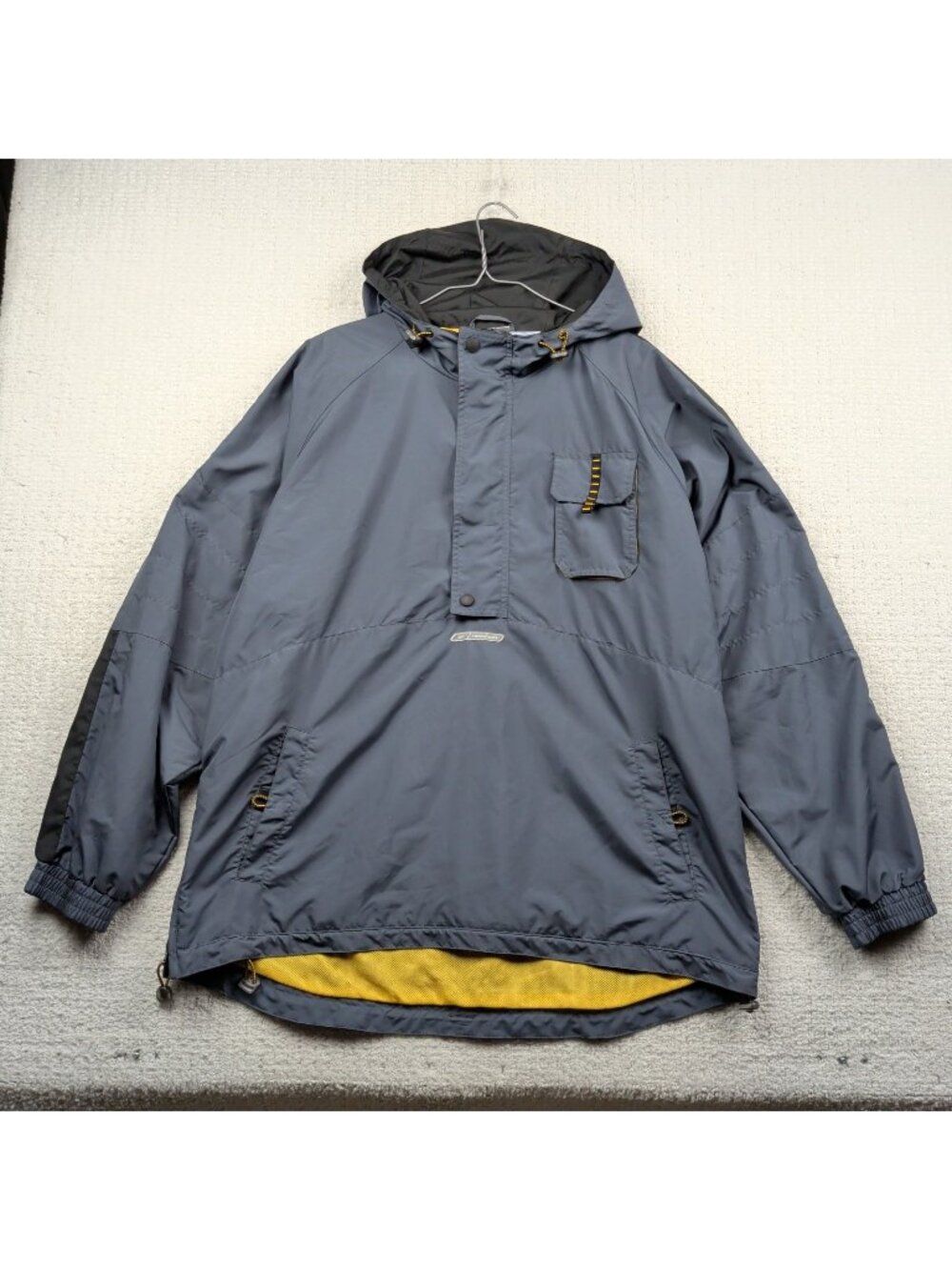 VTG / Y2K Reebok Anorak Jacket Hooded Gray Gorpcore Tech Men Sz L Gray Cyber